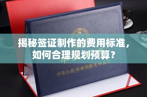 甘南揭秘签证制作的费用标准，如何合理规划预算？