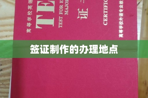 甘南签证制作的办理地点