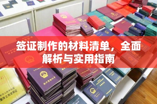 甘南签证制作的材料清单，全面解析与实用指南