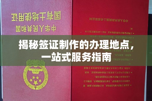 甘南揭秘签证制作的办理地点，一站式服务指南