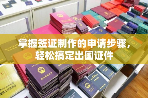甘南掌握签证制作的申请步骤，轻松搞定出国证件