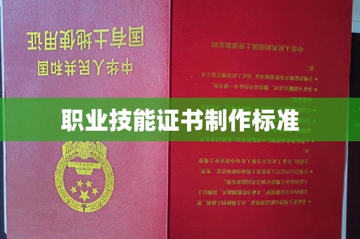 甘南职业技能证书制作标准