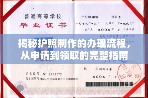 甘南揭秘护照制作的办理流程，从申请到领取的完整指南