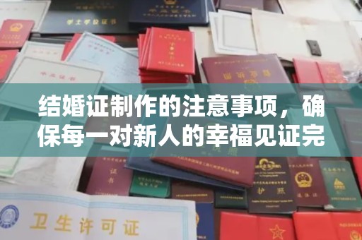 甘南结婚证制作的注意事项，确保每一对新人的幸福见证完美无瑕